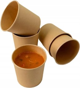 Kraft papírpohár leveshez 470ml 50 db Bio