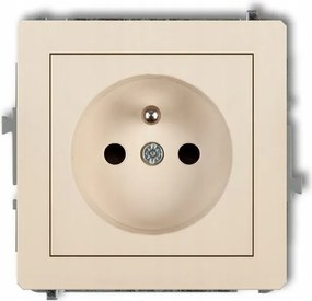 Bézs szimpla aljzat 1DGP-1z Deco Karlik