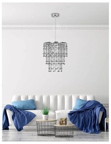 Ezüstszínű függőlámpa ø 22,5 cm Roni – Candellux Lighting