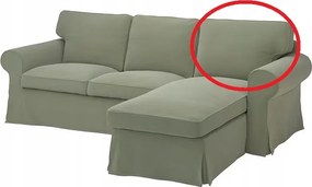 Ikea Ektorp 1 Db 3 Személyes Szélső Kanapé Párnázat Sezlonnal