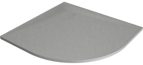 Mexen Bert félköríves SMC zuhanytálca 90 x 90 cm, szürke - 4KR619090