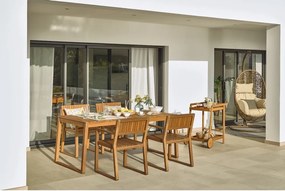 Akácfa zsúrkocsi 55x73 cm Felisa – Kave Home