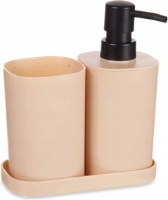 Folyékony Szappan Adagoló Fogkefetartóval És Állvánnyal, 3 Részes