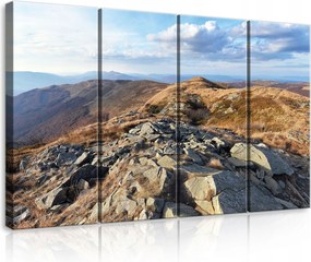 Vászonkép 120x80 Hegyi táj hegyek természet sziklák ősz tér nyugalom