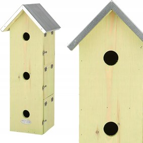 Madárfészek Bódé Nagy 3 Szintes 51 cm Kerti Emeletes Fészekház