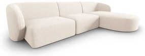 Krémszínű sarokkanapé (jobb oldali) Shane – Micadoni Home