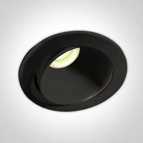ONE LIGHT 11106PK-B-W SPOT Fürdőszobai Beépíthető Lámpa Fekete LED IP20
