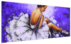 Ülő balerina képe (120x50 cm)