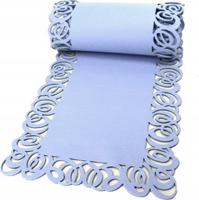 Poliészter filc futófelület világoskék 120 cm Elipso mintás