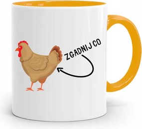 Sárga Vicces Bögre Találd Ki! Tojás nyomott mintával