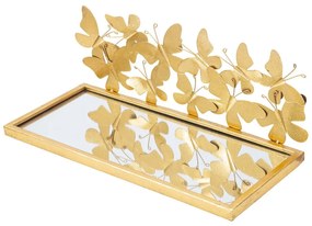 Aranyszínű éjjeliszekrény Butterfly – Mauro Ferretti