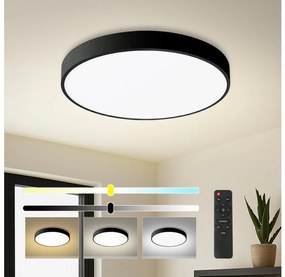 Brilagi - dimmelhető LED lámpatest POOL LED/60W/230V 3000-6000K átmérő 60 cm fekete + távirányítóval