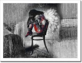 Poszterek keretben 40x30 Angyal lány