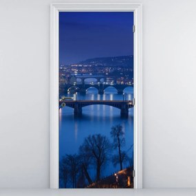 Fotótapéta ajtóra - Prágai hidak (95x205cm)