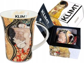 G. Klimt porcelán bögre ajándékba, Kollázs 350 ml |Carmani|