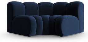 Kék bársony kanapé modul (variálható sarok) Lupine – Micadoni