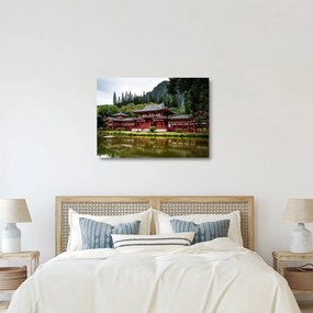 Kép - Buddhista kolostor (üvegen) (70x50 cm)