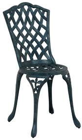 Kerti Szék párnával 2 pcs Zöld 55 x 56.5 x 91cm Alumínium