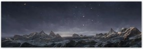 Poszterek 200x66 Éjszakai csodálatos hegyek