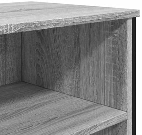 szürke sonoma színű szerelt fa tálalószekrény 101x35,5x74,5 cm