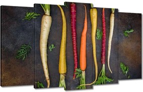 Vászonkép 100x60 Színes sárgarépa