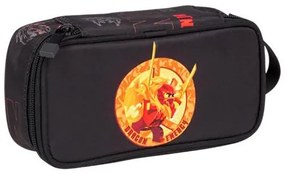 Tolltartó, szögletes, cipzáras, LEGO Ninjago Dragon Energy, fekete-mintás (L100522502)