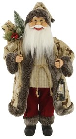 Dekoráció Santa Claus barna 46cm