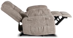 Modern Relaxfotel Vintage Bézs Bársony Kárpittal. ARTURO