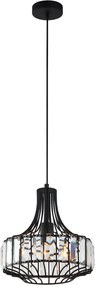 Italux SAWIN MDM-2725_1A BK Függőlámpa 1x40W/E27 IP20