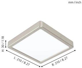 Eglo 99253 - LED mennyezeti lámpa FUEVA 5 LED/16,5W/230V