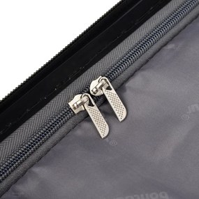 BONTOUR “SPINNER” Nagy Duplakerekes Gurulós bőrönd, 76x50,5x29,5 cm, Fekete