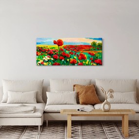Kép egy mező mákkal (120x50 cm)