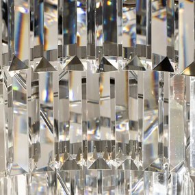 Brilagi - LED kristály mennyezeti lámpa MOZART 5xE14/40W/230V, fényes króm
