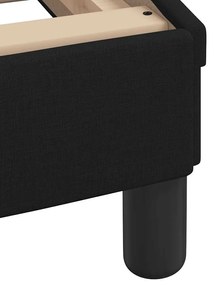 ágykeret matrac nélkül Hanko fekete 90x190 cm szövet