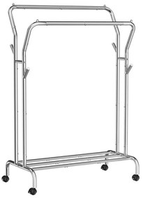LINEA mobil álló ruhafogas, ezüst