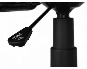 Állítható magasságú, hálós háttámlás, gurulós irodai szék, fekete