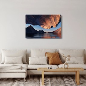 Kép - 3D sziklák (90x60 cm)