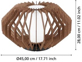 Eglo 900385 - Mennyezeti lámpa RUSTICARIA 1xE27/40W/230V