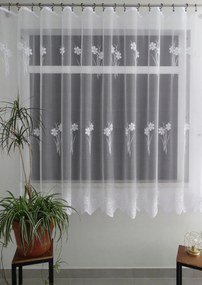 Mg Függöny jacquard 90292 Fehér 250x250cm Kész Szalaggal M