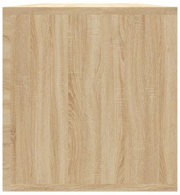 sonoma tölgy színű szerelt fa lemeztároló doboz 71 x 34 x 36 cm