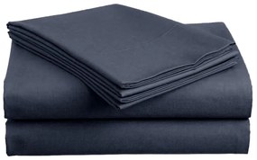 Pamut lepedő LUX sötétkék 200x220 cm