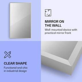 Klarstein La Palma 1000 smart, infravörös hősugárzó 2 az 1-ben, 120 x 60 cm, 1000 W, tükör elülső rész