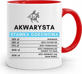 Akvarista Bögre Piros Születésnapi Ajándék fényképes nyomtatással
