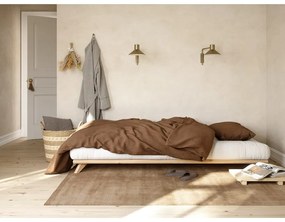 Borovi fenyő egyszemélyes ágy ágyráccsal 90x200 cm Senza – Karup Design