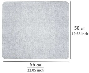 WENKO 2511910800 - Fedőlap 50x56 cm átlátszó/szürke