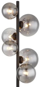 Globo 56133-6S - LED Állólámpa RIHA 6xG9/3,5W/230V füstös/fekete