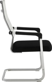 Konferencia szék, szürke/fekete, RIMALA NEW