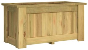 impregnált fenyőfa magaságyás 100 x 50 x 50 cm