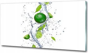 Fotó üvegkép Eper a víz alatt 125x50