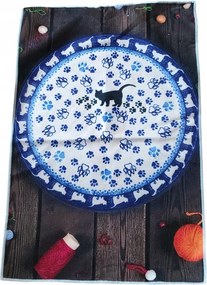 Törölköző 46*66cm konyhai mintás kerámia Boleszláv 1771